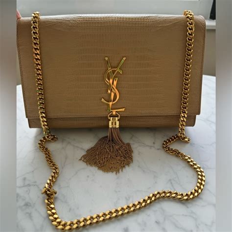 ysl kate medium tassel beige